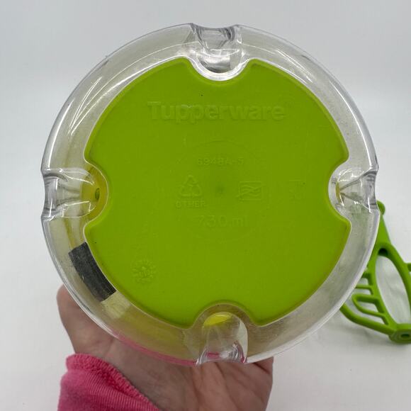 Tupperware Extra Chef II Manual Rondo Chopper 730ML Green/Yellow Camping Kitchen - Picture 6 of 7